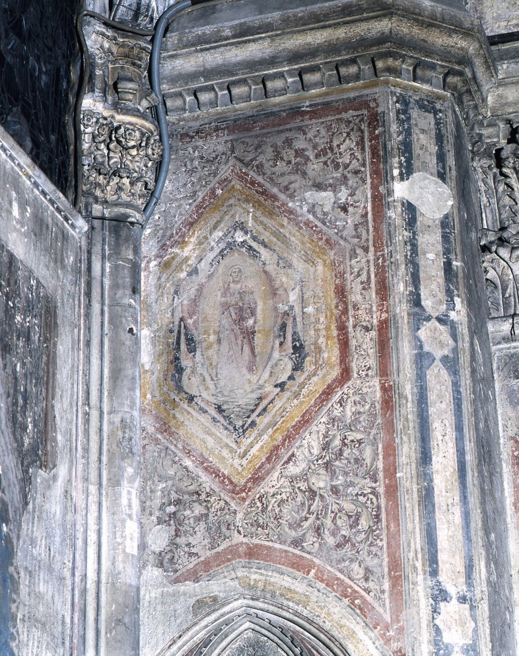 assunzione della Madonna (dipinto murale) - scuola fiorentina (sec. XV)
